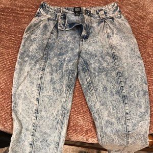 BDG acid wash high rise mom jeans